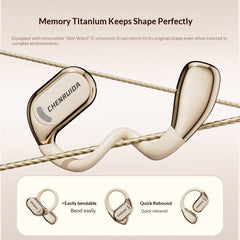 Wireless Bluetooth headphones with open-back bone conduction