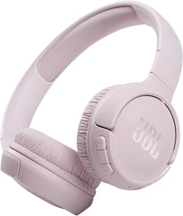 JBL Tune 510BT - Bluetooth headphones with up to 40 hours battery, microphone for call, foldable and comfortable, Android and iOS compatible (Rose)