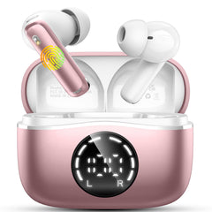 Bluetooth 5.4 Earbuds, 2026 Bass-3.0 Wireless Headphones 3D-Stereo Ear Buds, 4 ENC Noise Cancelling Mics, 40+Hrs USB-C In-Ear Earphones, IP-X7 Waterproof Sport Workout Gym for Laptop Pad Android iOS