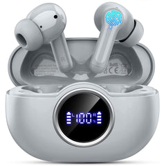 Bluetooth 5.4 Earbuds, 2026 Bass-3.0 Wireless Headphones 3D-Stereo Ear Buds, 4 ENC Noise Cancelling Mics, 40+Hrs USB-C In-Ear Earphones, IP-X7 Waterproof Sport Workout Gym for Laptop Pad Android iOS