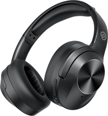 Upgrade Pro-level Hybrid Active Noise Cancelling Headphones with HD Sound, Wireless Bluetooth Headphones Over The Ear Unequaled Comfort, Vivid Deep Bass, for Home Office Travel Birthday Gift, Black