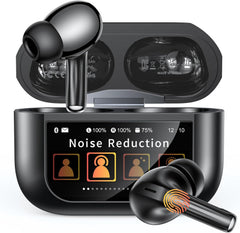 Bucephalus Wireless Earbuds with ENC Noise Cancelling, Bluetooth 5.4 Ear Buds, 48H Playtime & Bass Stereo Sound for Sports/Working, Compatible with iPhone/Android, Pad - Ivory White