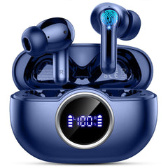 Bluetooth 5.4 Earbuds, 2026 Bass-3.0 Wireless Headphones 3D-Stereo Ear Buds, 4 ENC Noise Cancelling Mics, 40+Hrs USB-C In-Ear Earphones, IP-X7 Waterproof Sport Workout Gym for Laptop Pad Android iOS