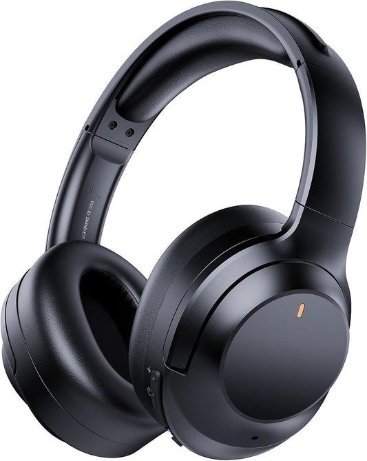 Upgraded Pro-level Hybrid Active Noise Cancelling Headphones, HD Sound & Big Bass, 2X Softer Comfort, Long ANC Playtime, Wireless Over-Ear Bluetooth Headphones Perfect for Home Office|Travel|Pair