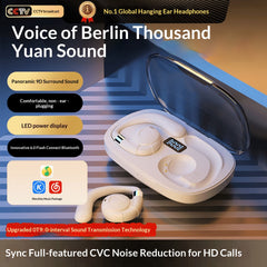 Open-Ear Bone Conduction Concept Bluetooth Earhooks