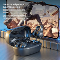 Bone conduction concept Bluetooth clip-on earphones
