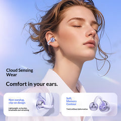 Concept Open-Ear Wireless Bluetooth Earbuds, Ear Clip Bone Conduction Headphones