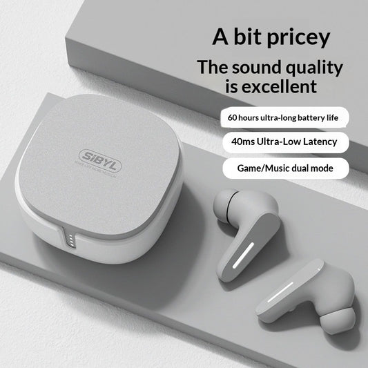 High-quality in-ear wireless Bluetooth earbuds with noise cancellation for gaming.
