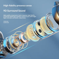 Bone conduction concept Bluetooth clip-on earphones