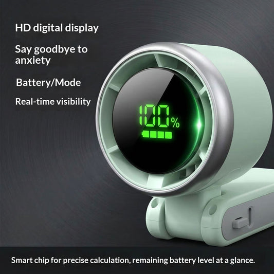 Mini Portable Turbo Cooling Fan | Built-in 2400mAh Rechargeable Battery