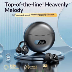 Concept Open-Ear Wireless Bluetooth Earbuds, Ear Clip Bone Conduction Headphones